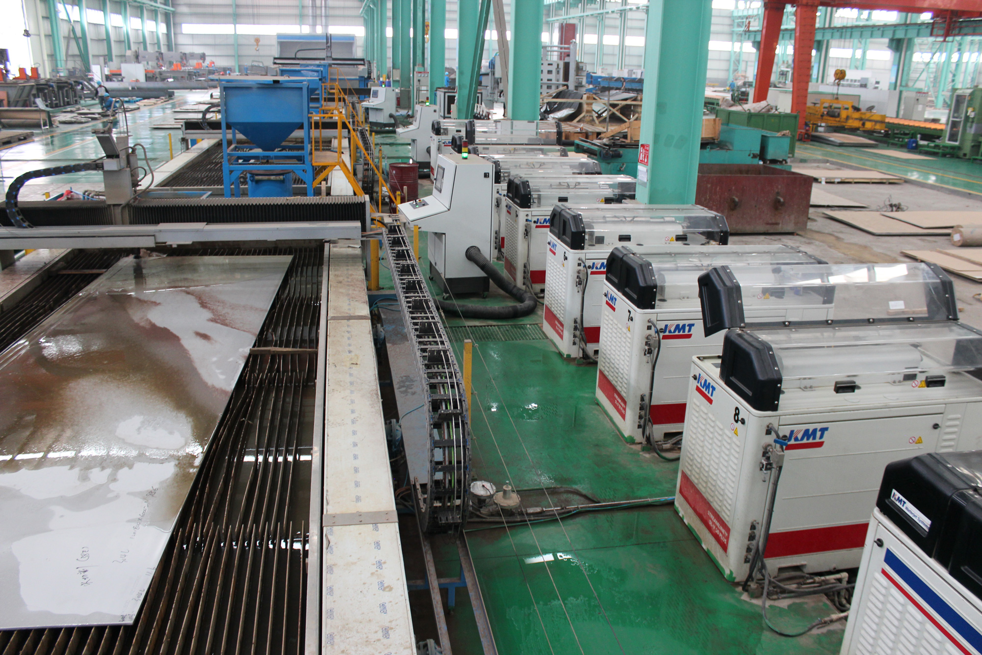 Daming manufacturing facility using nine waterjet systems