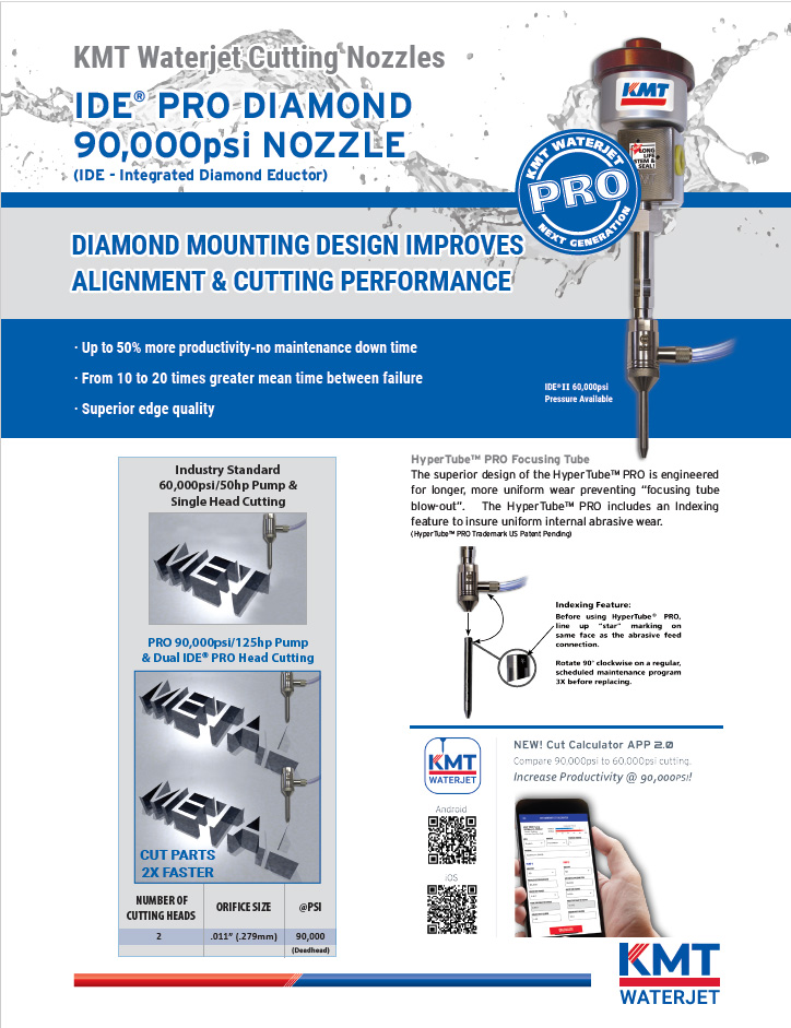 IDE Pro 90000 PSI Diamond Abrasive Cutting Head flyer