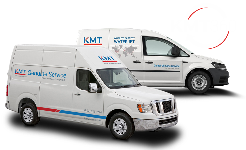 two KMT waterjet service vans