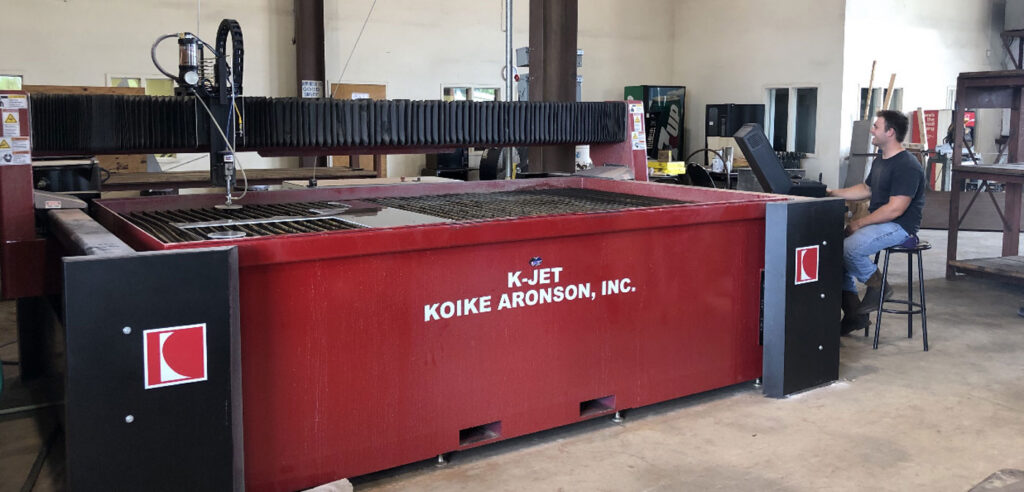 Koike K Jet all format waterjet cutting table